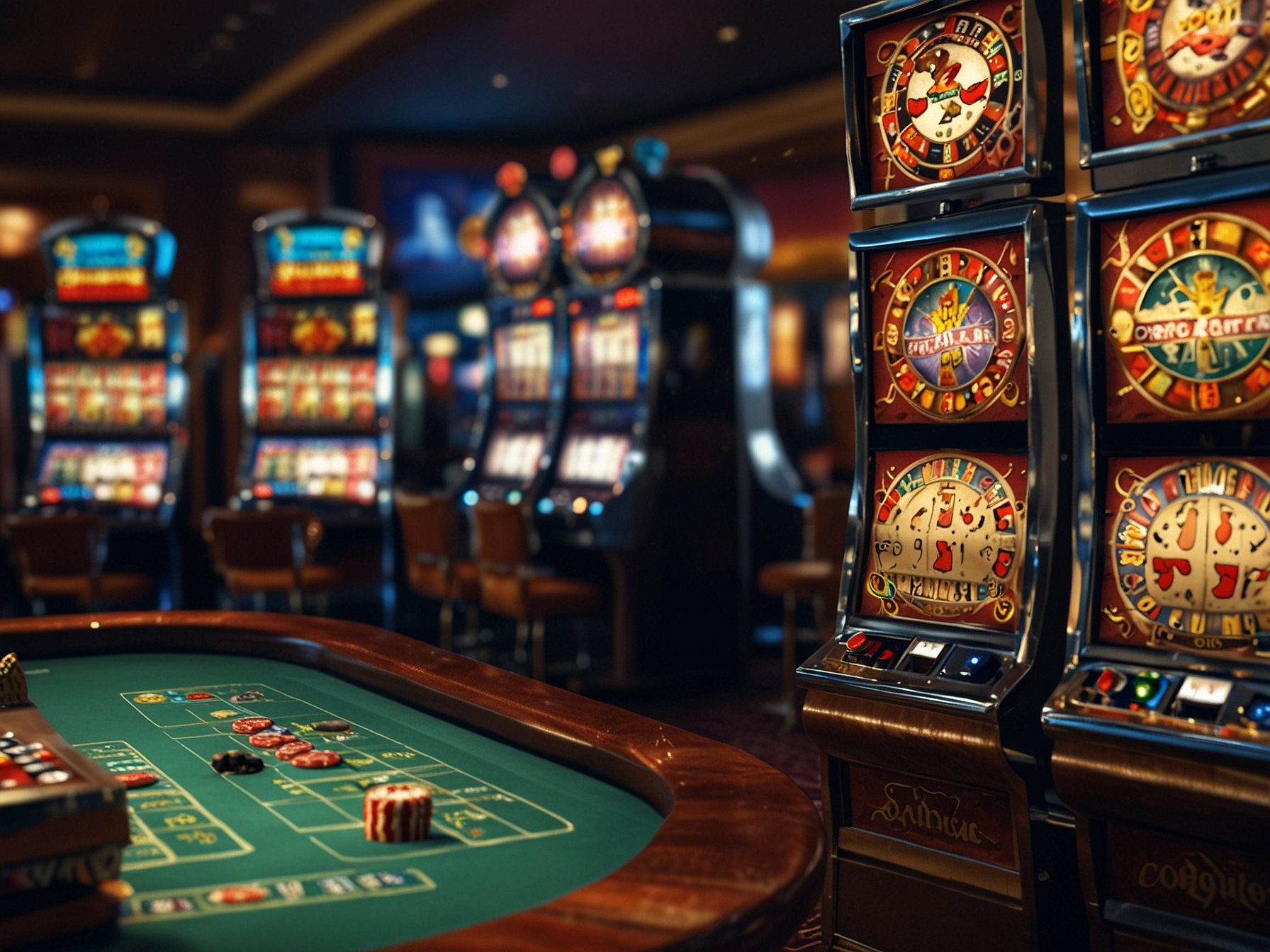Verschiedene Casino Spiele auf Bildschirm